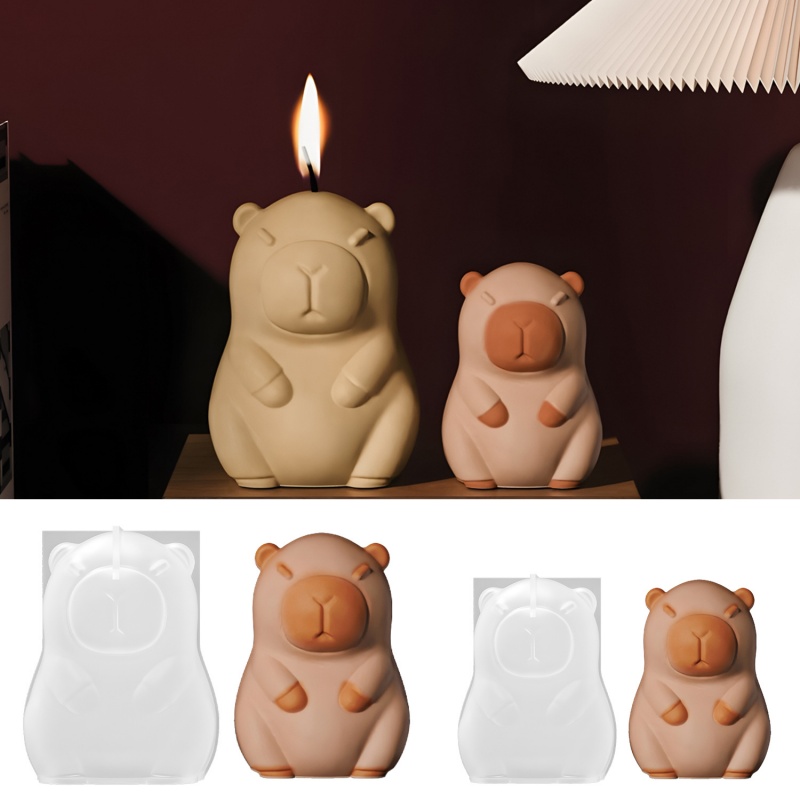 Candle Making Tutorial - Capibara Pudding Bakken Siliconen Mal DIY