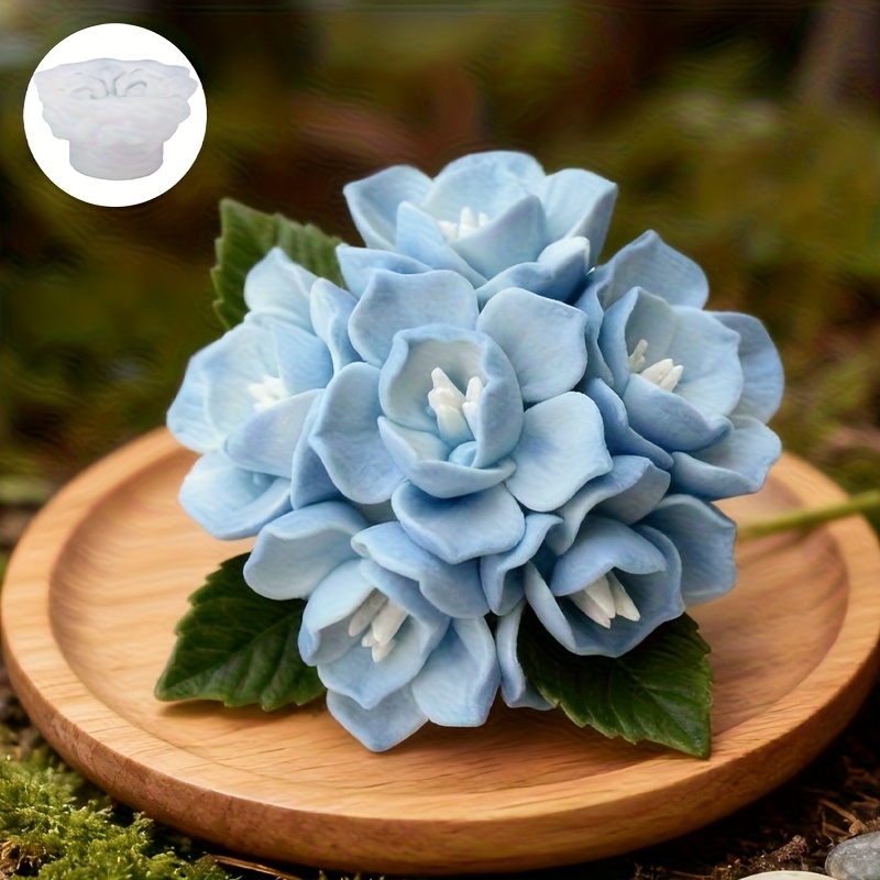 Candle Making Tutorial - 1 siliconen mal voor hortensia-kaarsen, geschikt