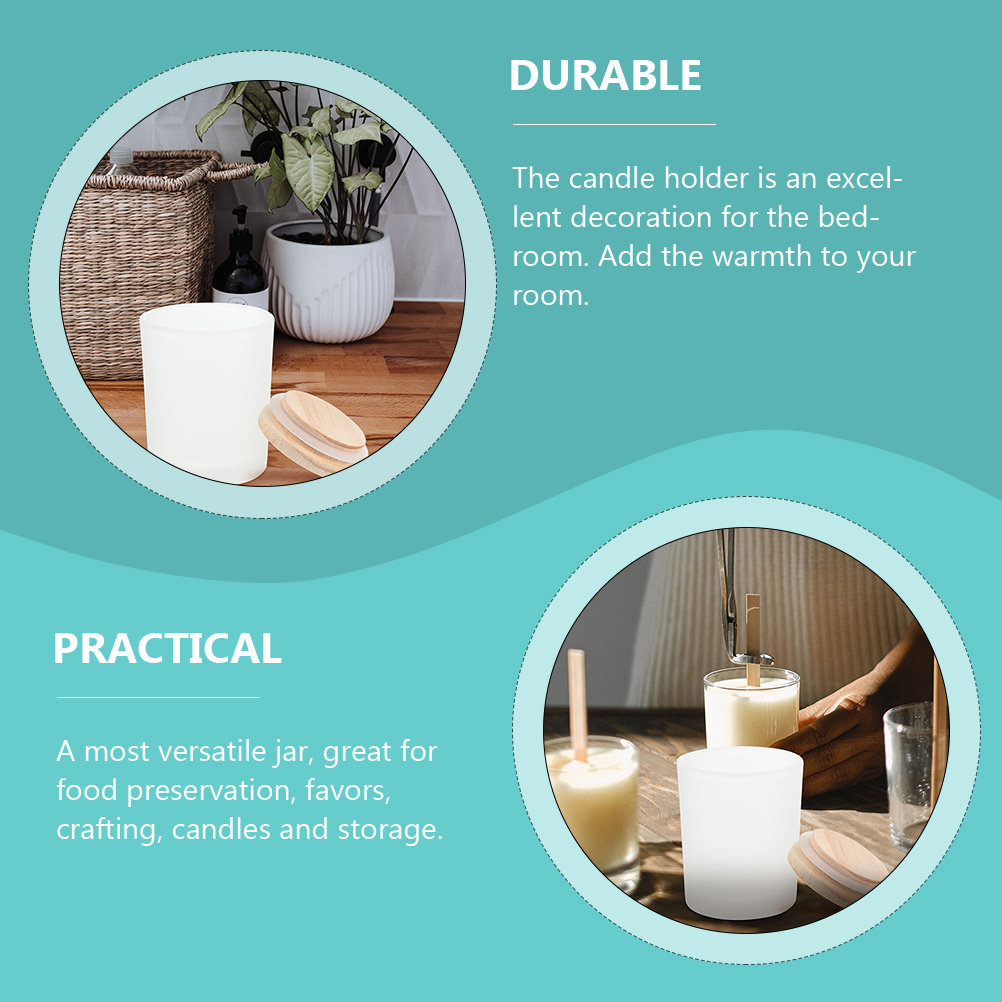 Candle Making Jars With Lids - Lege glazen potten, glazen containers met