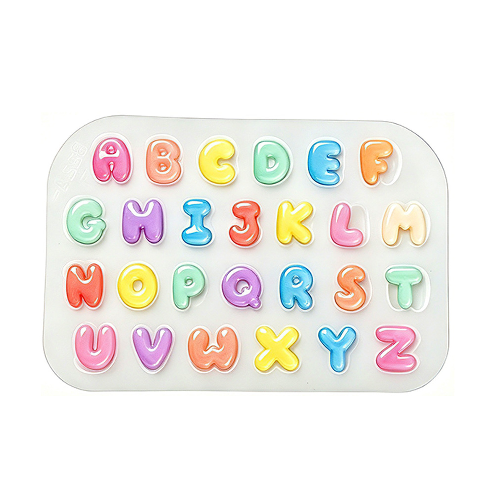Candle Making Kits - 2 stuks mini letter siliconen mal