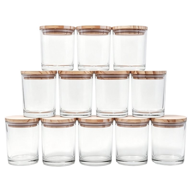 Candle Making Jars With Lids - ABRU – 12 stuks kaarsenpotten –