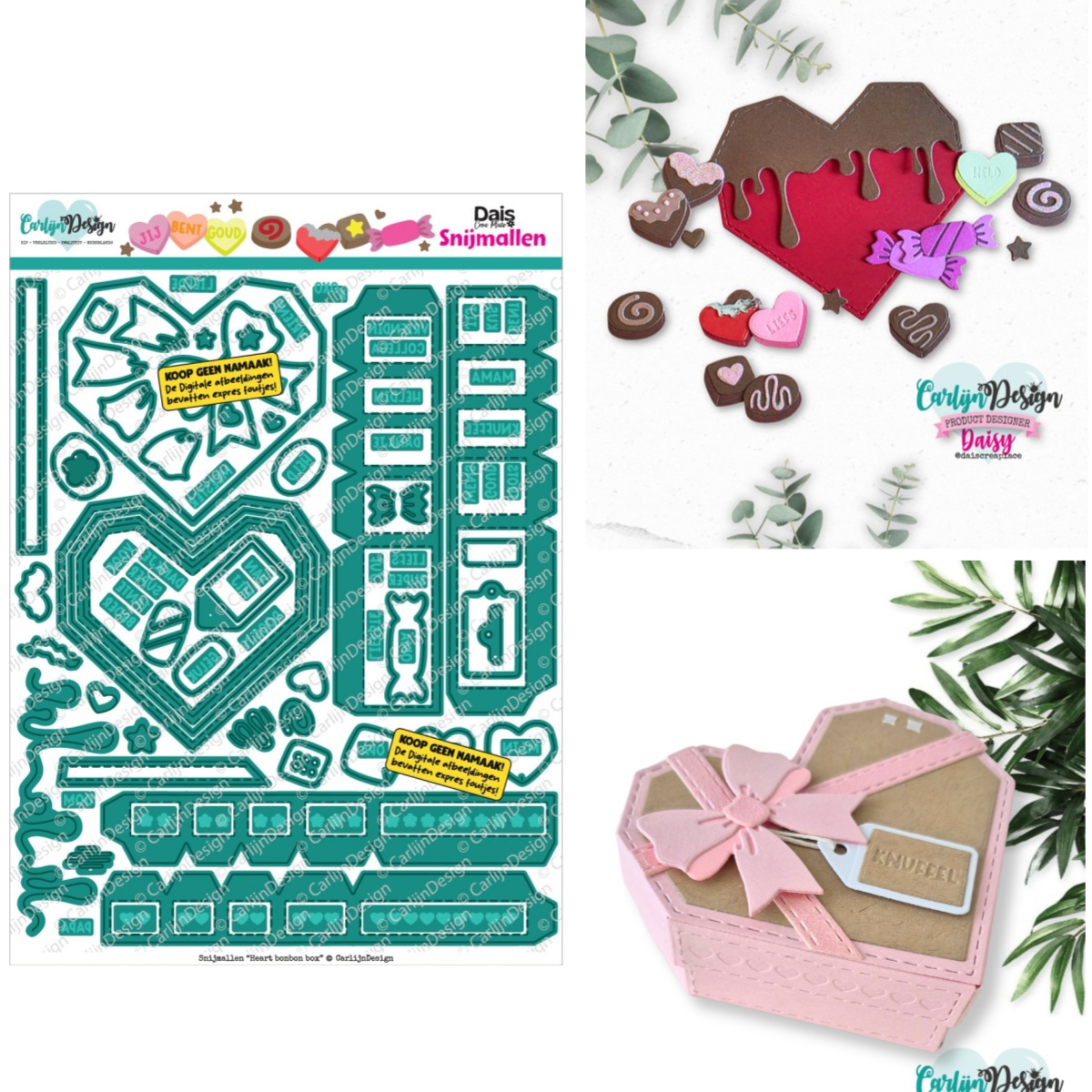Candle Making And Perfume - Hart Bonbon Box Eenhoorn Choco Cadeau