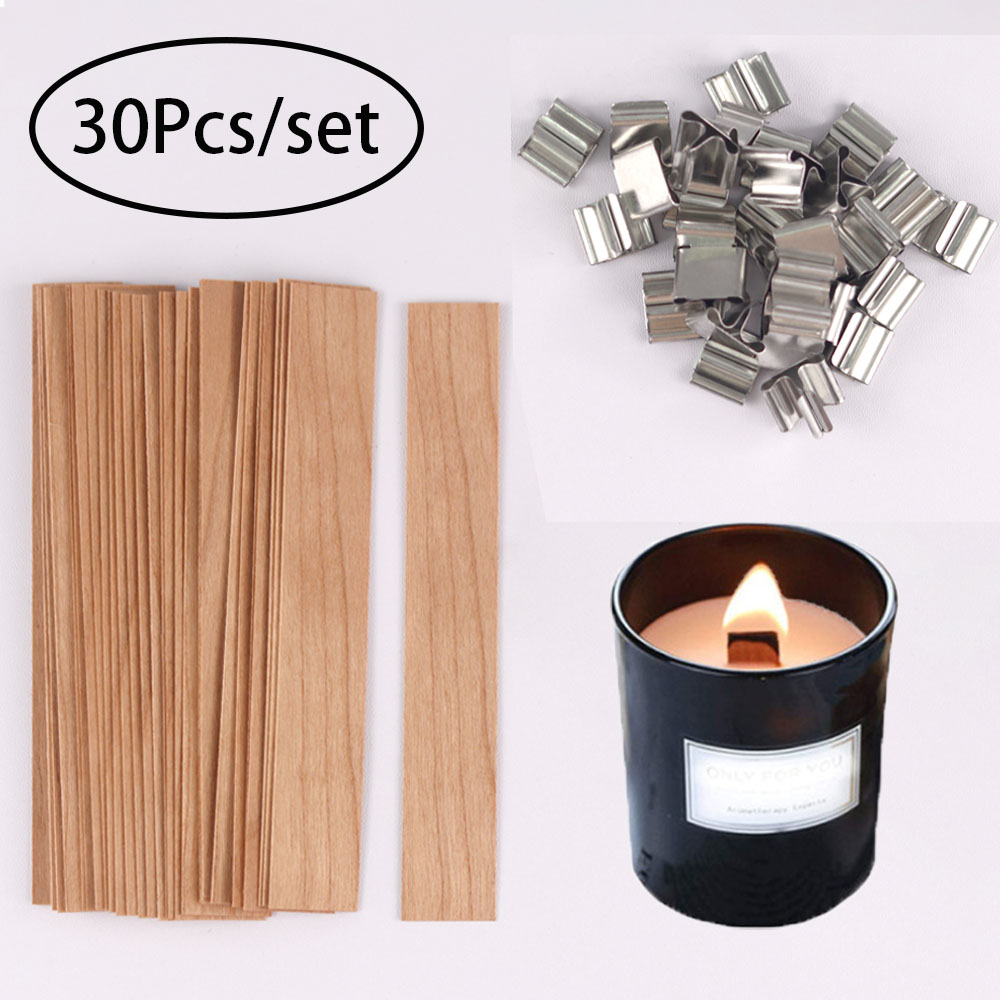 Candle Making Jug - 30 Stuks Houten Kaarsenwieken Kaarsen Maken