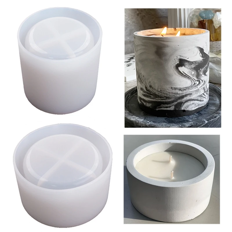 Candle Making Jug - 3 maten ronde cementbeton mallen voor