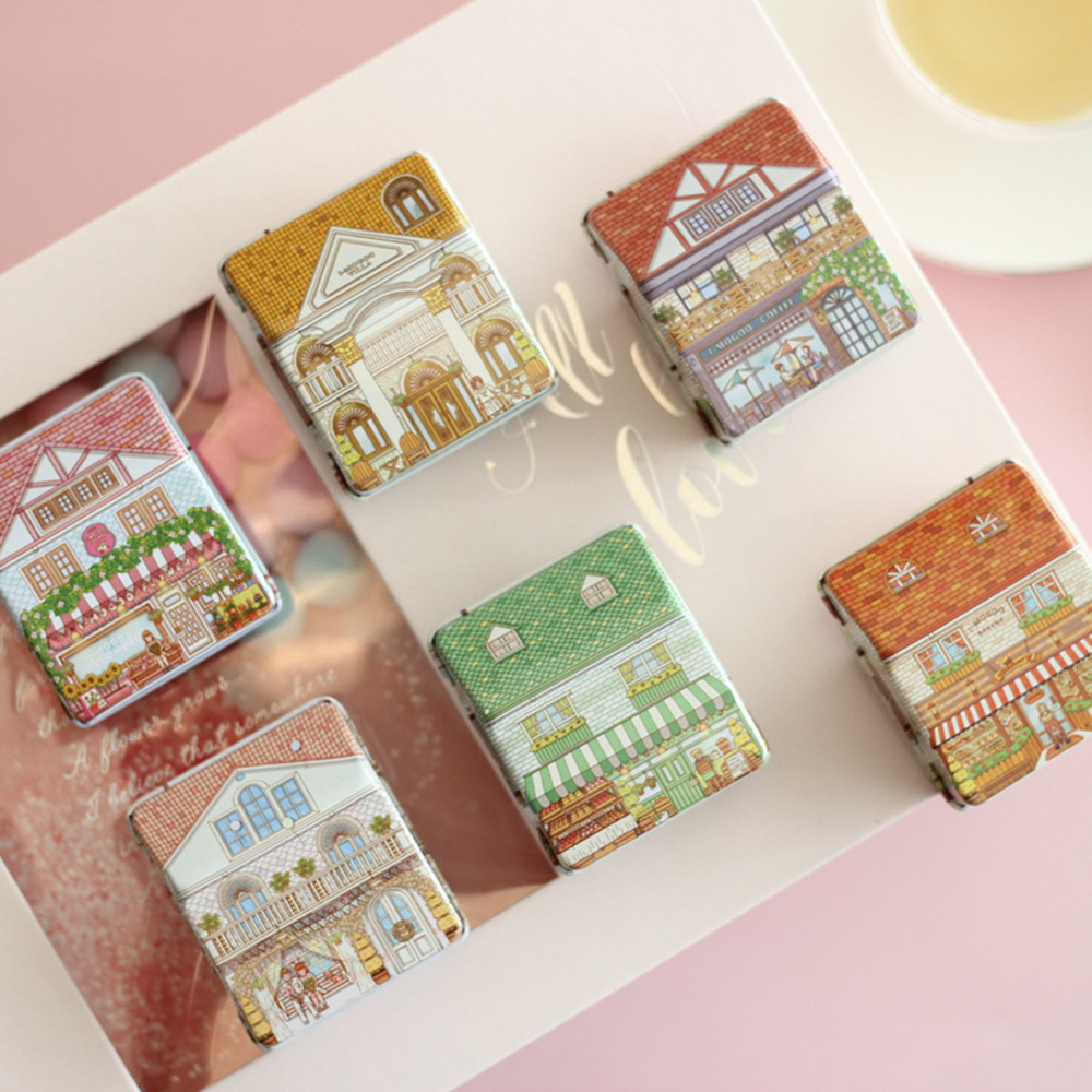 6 stuks mini-huisvormige blikk - Tin Container Lid recensie en prijs