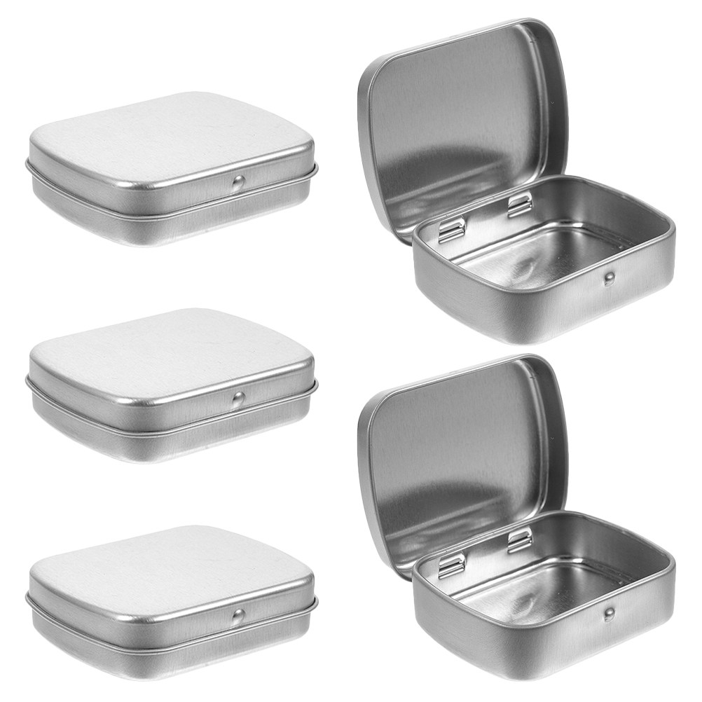 5 stuks draagbare metalen opbe - Tin Container Lid recensie en prijs
