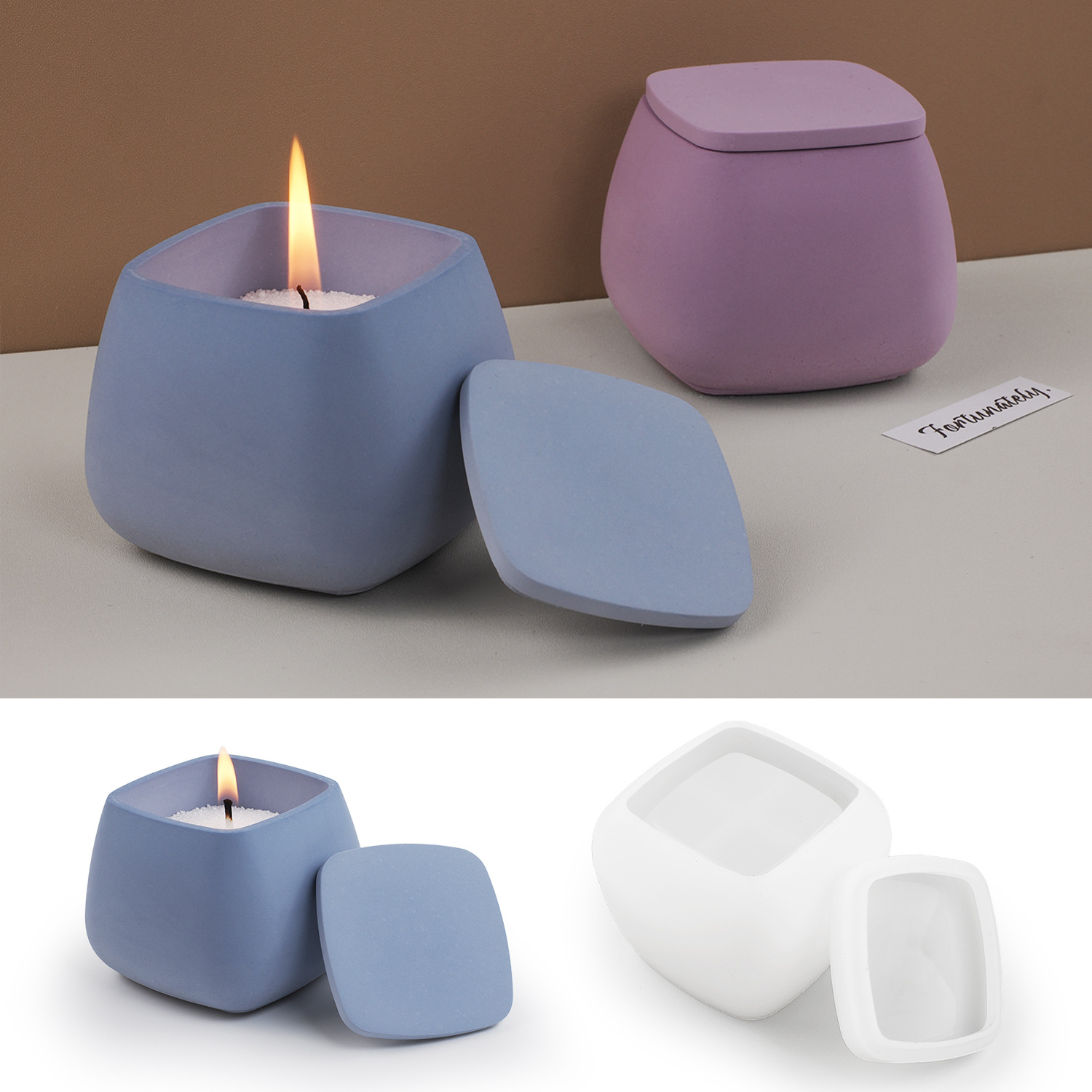 DIY Epoxy Cement Gips Silicone - Candle Making Jars With Lids recensie en prijs