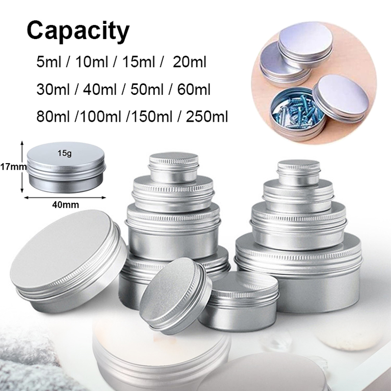1/5/10pcs 5-250ml Lege Zilvere - Tin Container Lid recensie en prijs