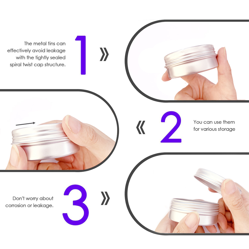 1/5/10pcs 5-250ml Lege Zilvere - Tin Container Lid recensie en prijs
