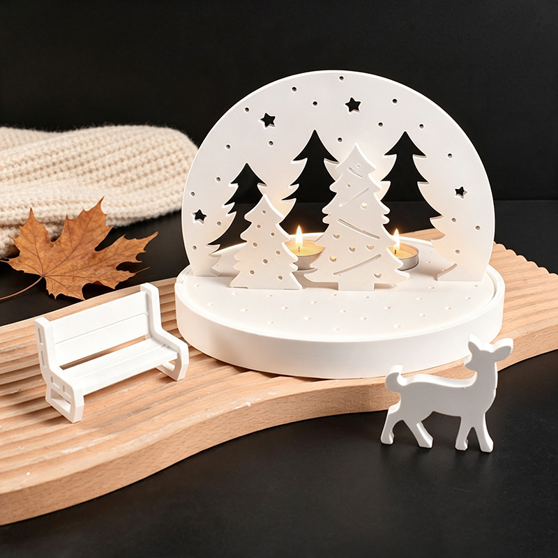 Kerst-Eland Theelicht Houder S - Candle Making Tutorial recensie en prijs