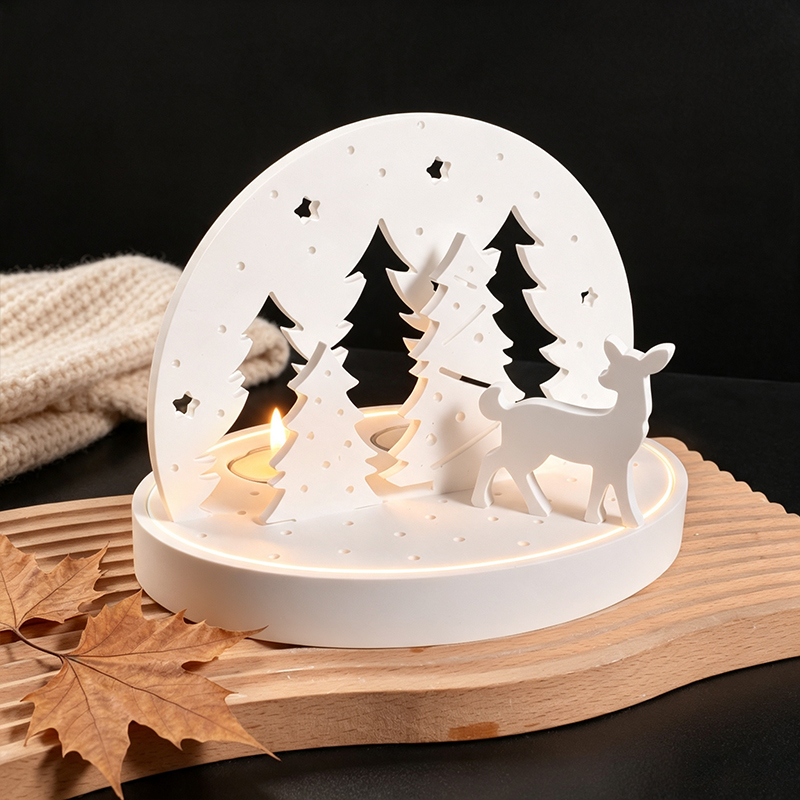 Kerst-Eland Theelicht Houder S - Candle Making Tutorial recensie en prijs