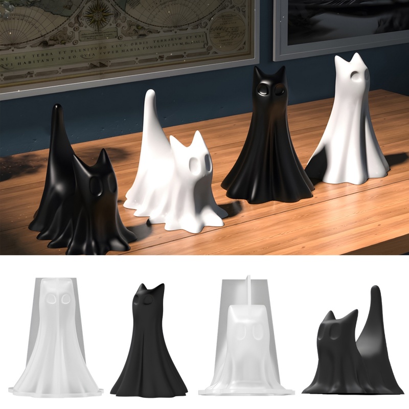 Ghost Cat Halloween Desktop Or - Candle Making Tutorial recensie en prijs