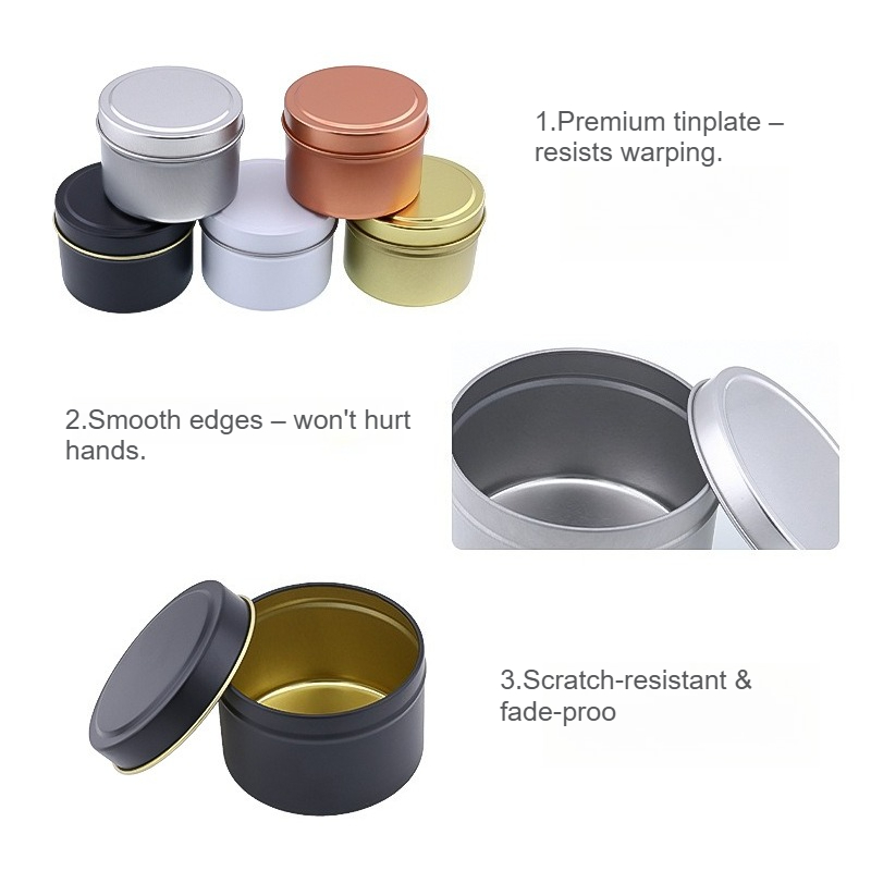 Ronde aluminium kaarsenblikken - Candle Making Jars With Lids recensie en prijs