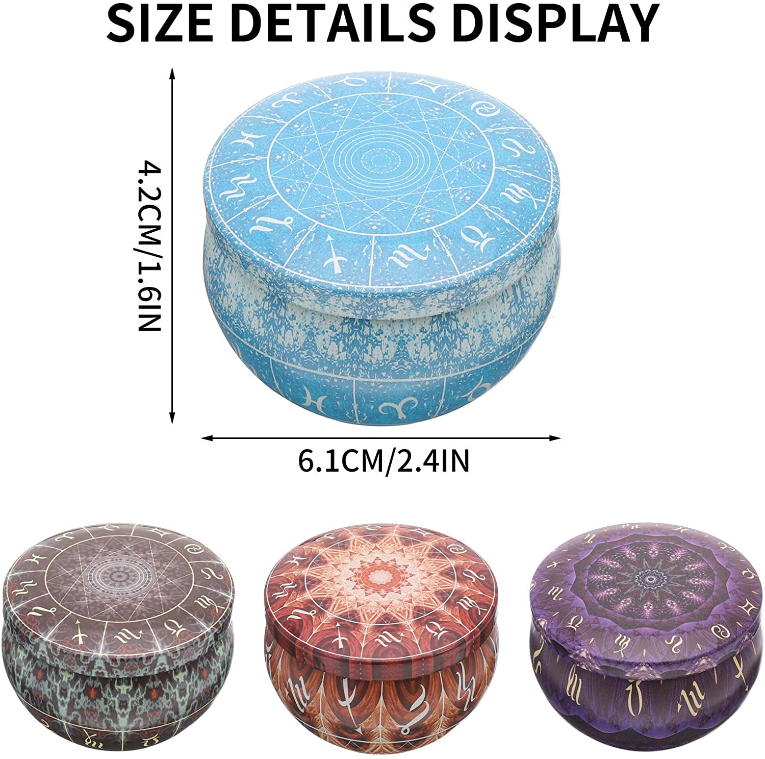 12-pack kaarsenblikken ronde k - Candle Making Jars With Lids recensie en prijs