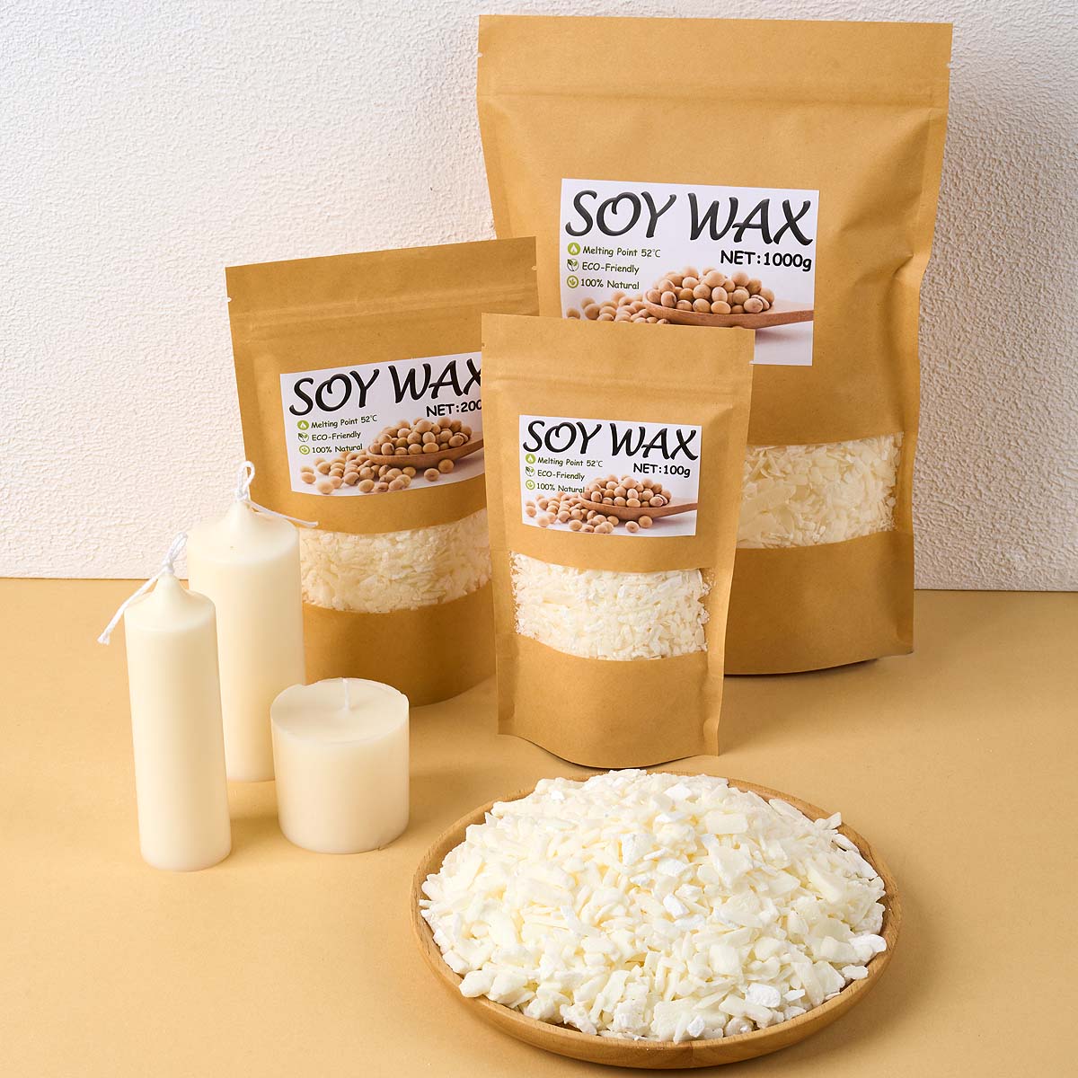 1 pond zuiver witte sojawas vo - Candle Making Kits recensie en prijs
