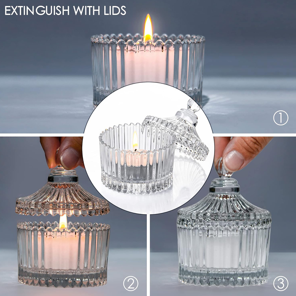Votiefkaarsenhouders met dekse - Candle Making Jars With Lids recensie en prijs
