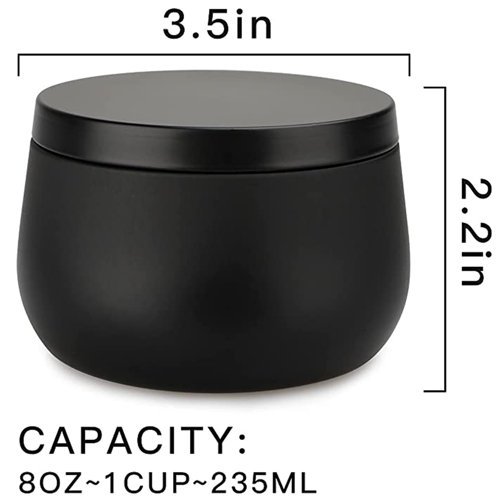 12 stks 8 oz Wit Zwart Goud Me - Tin Container Lid recensie en prijs